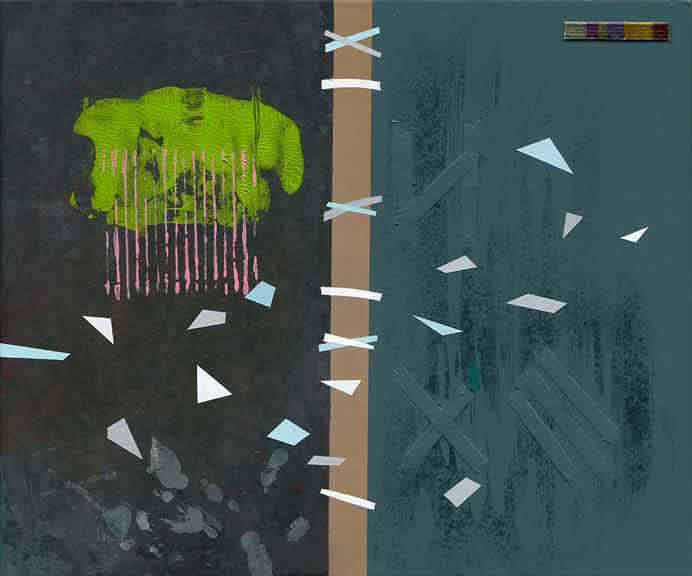 Lin Hung-Hsin  林宏信  -  Simple Composition  15  -  Oil on canvas  45.5 x 53 cm