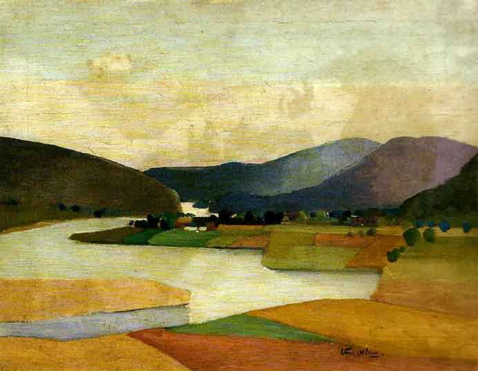 Teng-Hiok Chiu  周廷旭  -  Landscape  -  Oil on canvas  40.7 x 50.7 cm  -  circa 1937